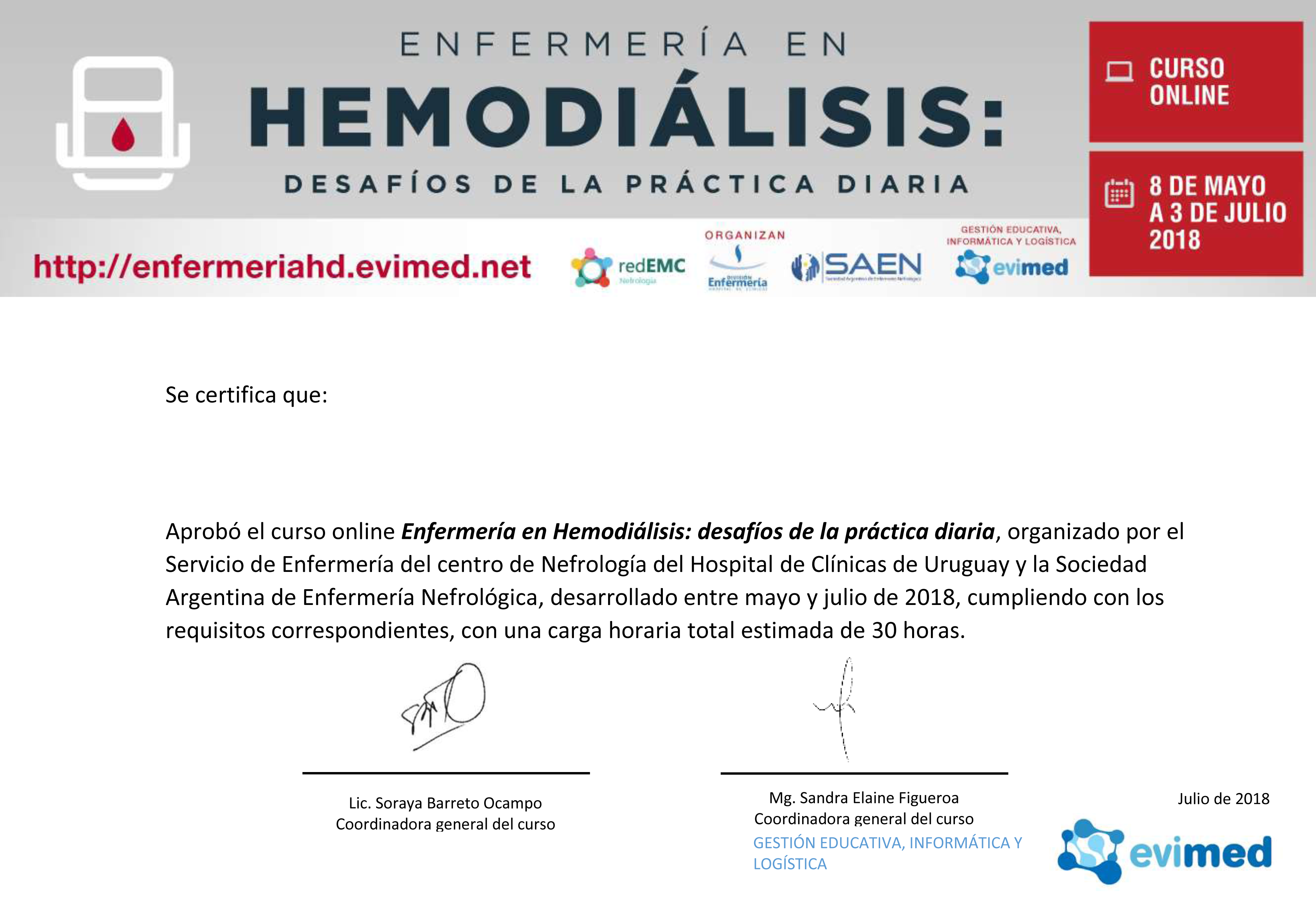 Certificado ES HDE